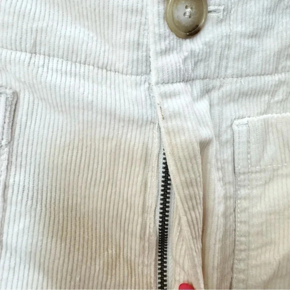 NWT Anthropologie Maeve The Colette Cord Crop Wide Leg Pants Ivory Cream 29 - Picture 15 of 17